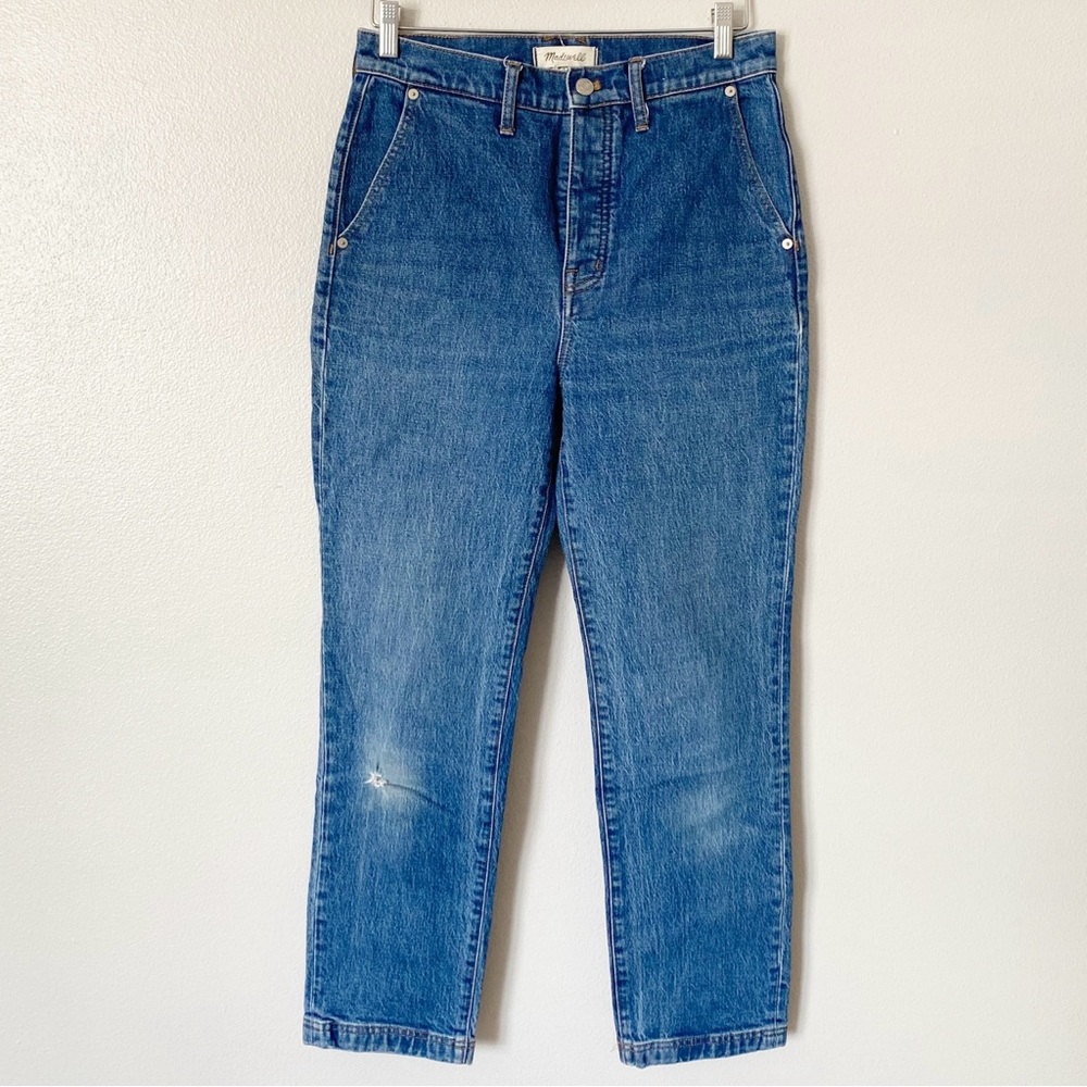 Madewell The Perfect Vintage Straight Jean Mid Wash Women’s Size 28 - Picture 2 of 10